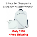 SailorBags 2 Piece Set Chesapeake Backpack+ Accessory Pouch