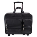 McKlein CLINTON 17" Nylon Patented Detachable -Wheeled Laptop Briefcase