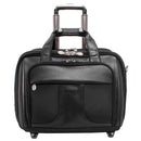 McKlein Chicago 17" Nylon Patented Detachable -Wheeled Laptop Overnight with Removable Briefcase