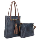 Liz Soto Jane Premium vegan leather tote bag 2 bags in 1 Horsebit