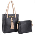 Liz Soto Jane Premium vegan leather tote bag 2 bags in 1 Horsebit