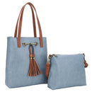 Liz Soto Jane Premium vegan leather tote bag 2 bags in 1 Horsebit