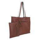 Liz Soto Julie Premium vegan leather Reversible Tote Bag +Wristlet