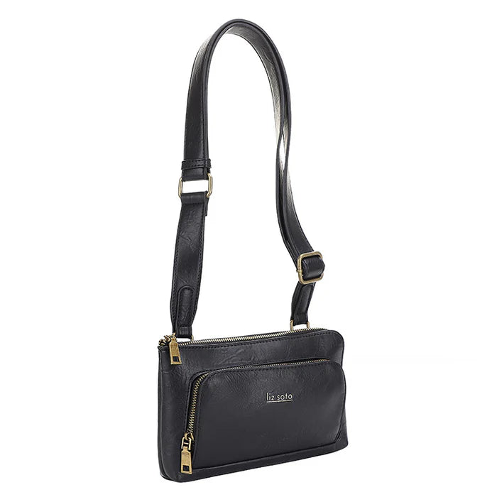 Liz Soto Jenni Premium vegan leather Small Crossbody Bag