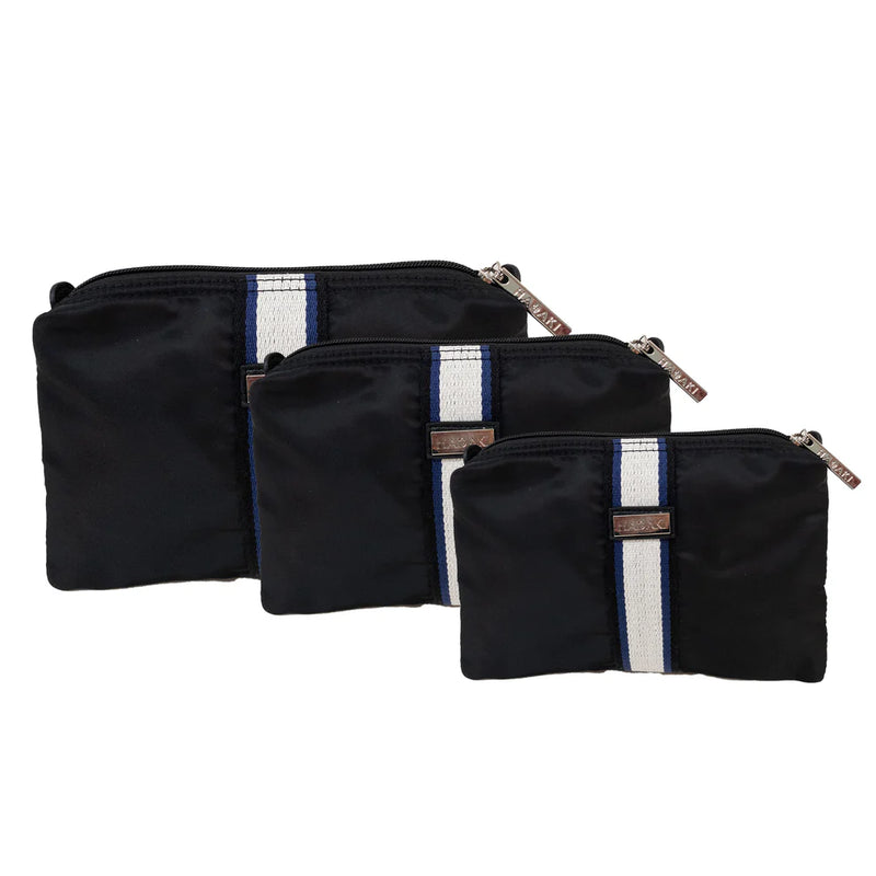 Hadaki Eco-friendly Vegan 3 Piece Travel  Zip Carry All Pod Set