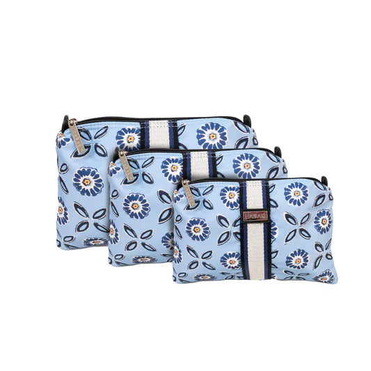 Hadaki Eco-friendly Vegan 3 Piece Travel  Zip Carry All Pod Set