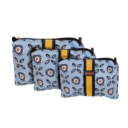 Hadaki Eco-friendly Vegan 3 Piece Travel  Zip Carry All Pod Set