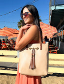 Liz Soto Jane Premium vegan leather tote bag 2 bags in 1 Horsebit