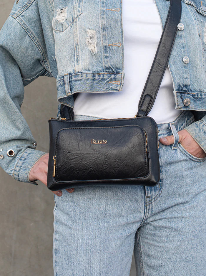 Liz Soto Jenni Premium vegan leather Small Crossbody Bag