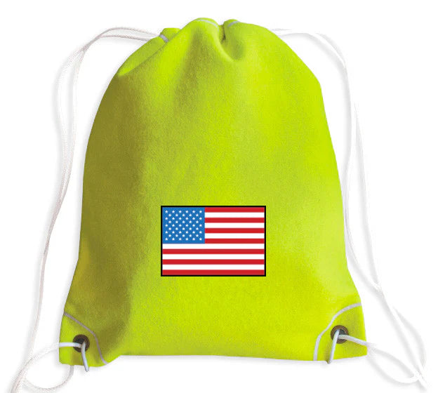 Zumer Tennis Drawstring Bag w/ or w/o USA Flag