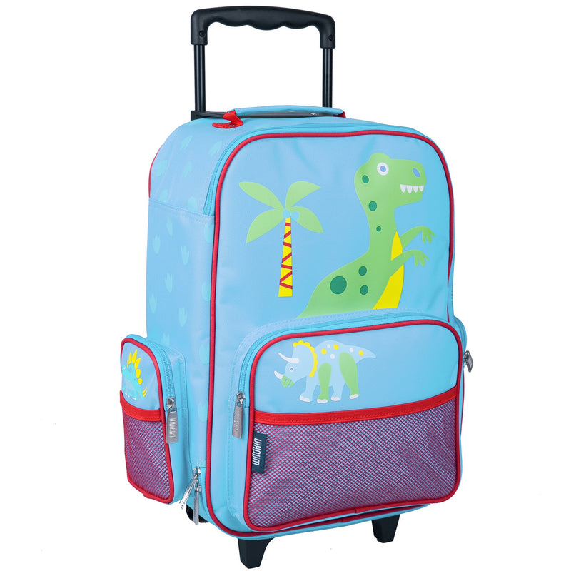 Wildkin Kids Rolling Suitcase Luggage (Dinosaur Land)