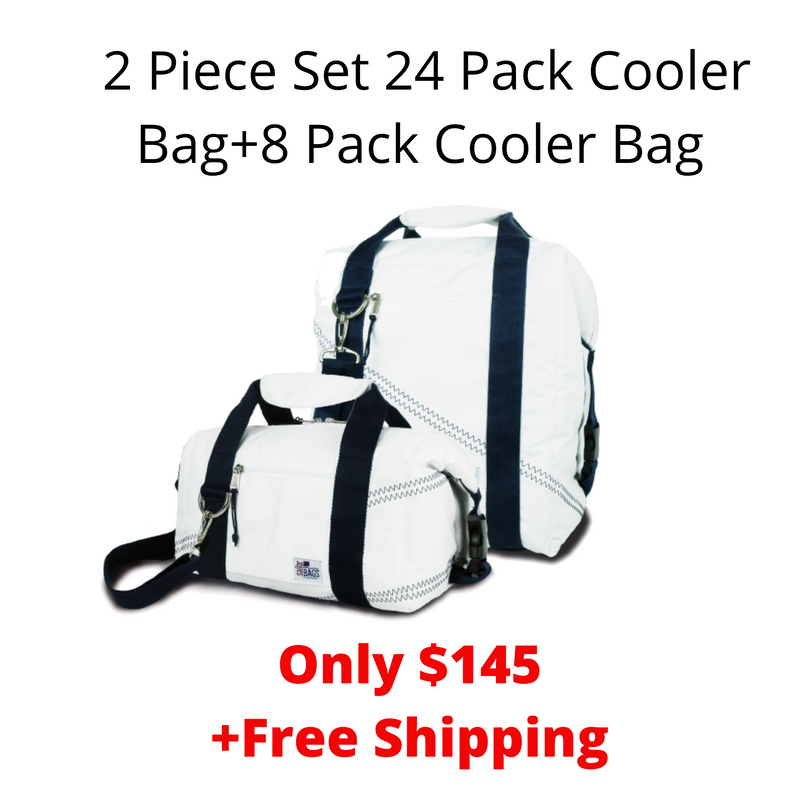 SailorBags Coolest Of All 2 Piece Set 24 Pack Cooler Bag+8 Pack Cooler Bag