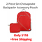 SailorBags 2 Piece Set Chesapeake Backpack+ Accessory Pouch