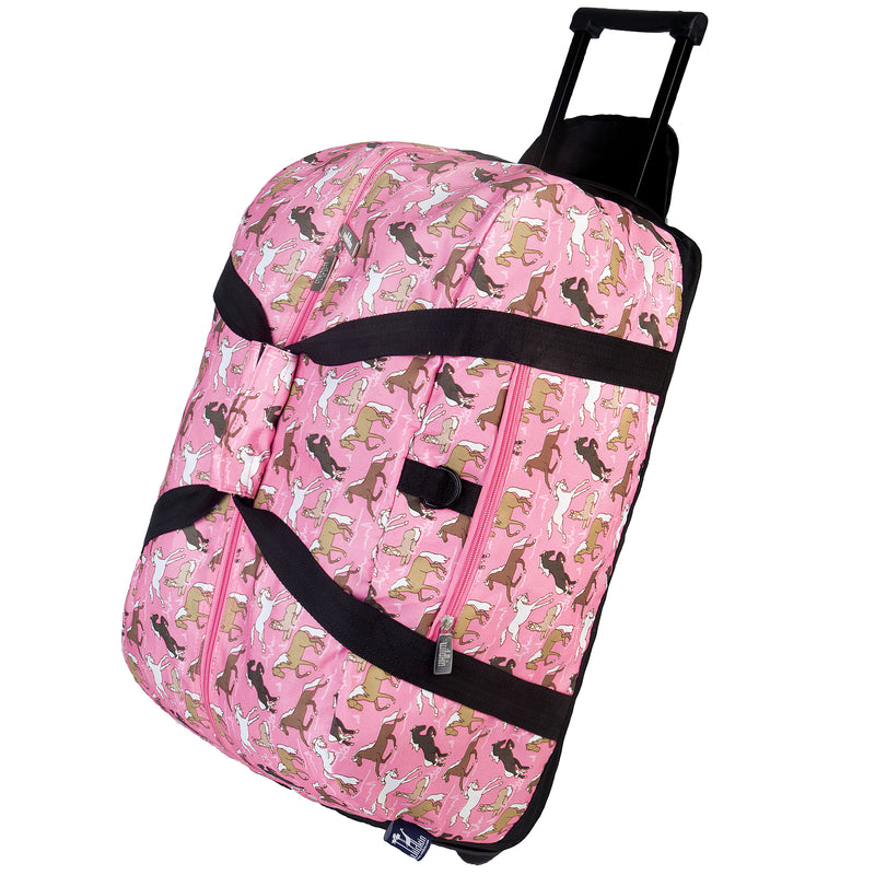 Wildkin Kids Rolling Duffel Bag - Strong Suitcases-Vegan Luggage