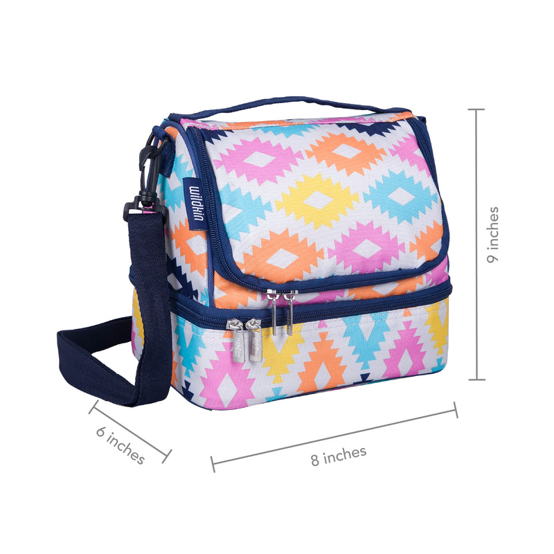 Wildkin Insulated Two Compartment Lunch Bag - Strong Suitcases-Vegan Luggage