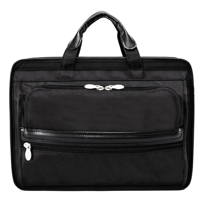 McKlein Elaston 15" Nylon Double Compartment Laptop Briefcase