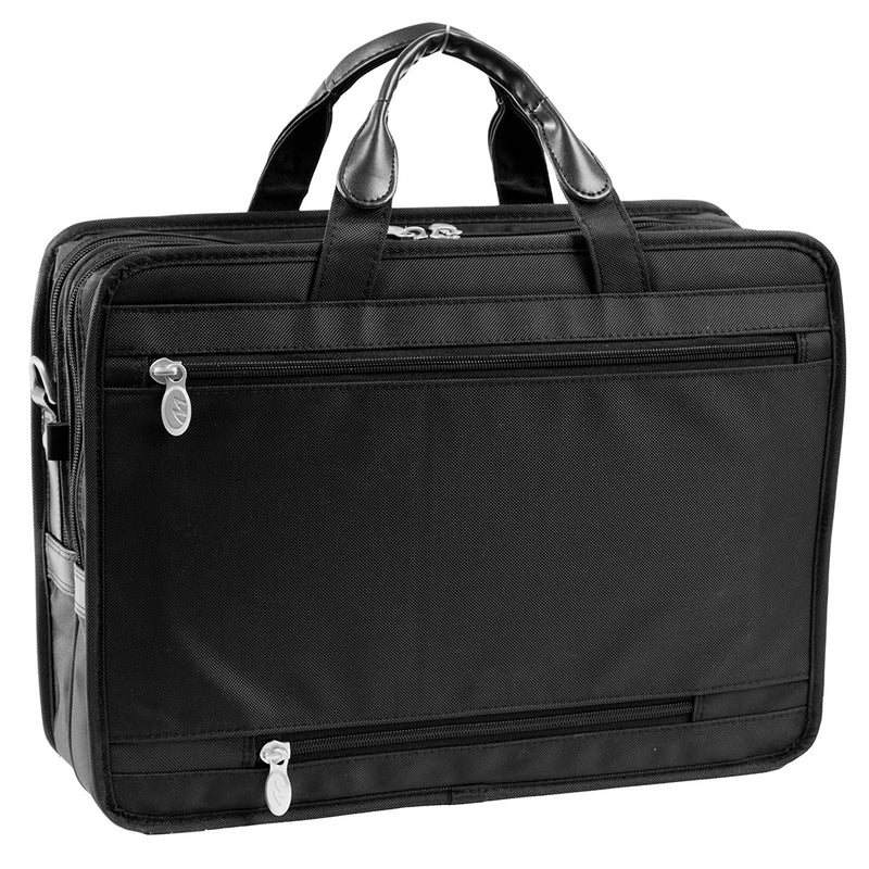 McKlein Hubbard 15" Nylon Double Compartment Laptop Briefcase