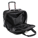 McKlein Chicago 17" Nylon Patented Detachable -Wheeled Laptop Overnight with Removable Briefcase