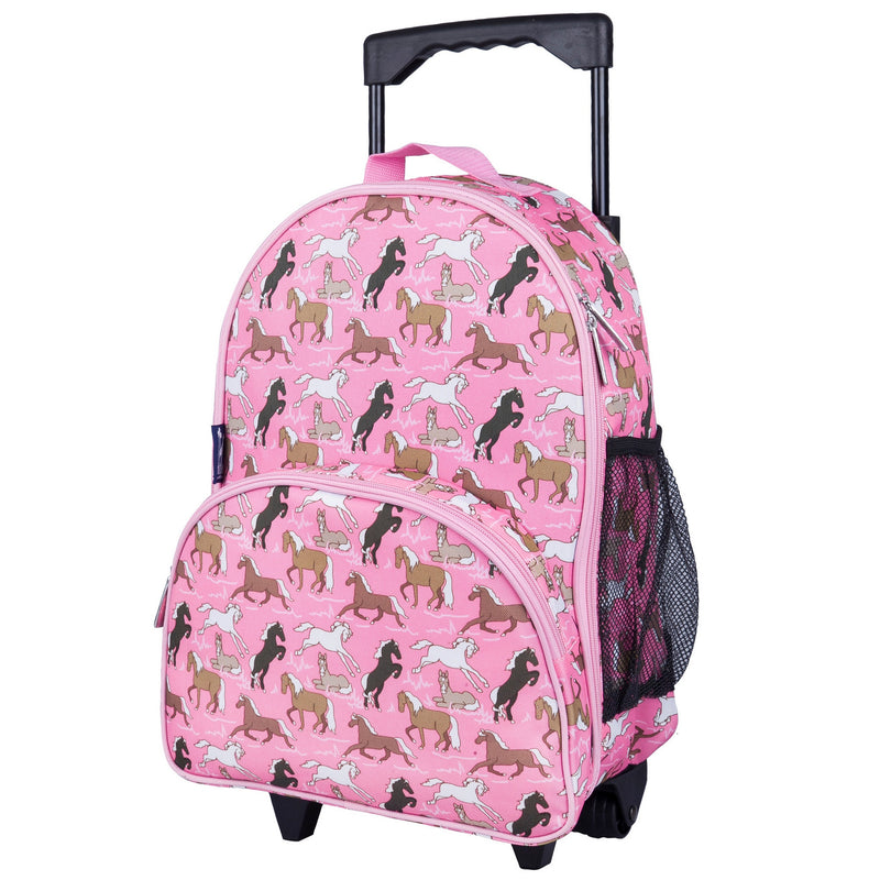 Wildkin Kids Rolling Luggage Under-seat Carry-on 16" Age: 3-10 - Strong Suitcases-Vegan Luggage