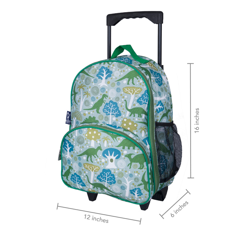 Wildkin Kids Rolling Luggage Under-seat Carry-on 16" - Strong Suitcases-Vegan Luggage