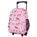 Wildkin Kids Rolling Luggage Under-seat Carry-on 16" Age: 3-10 - Strong Suitcases-Vegan Luggage