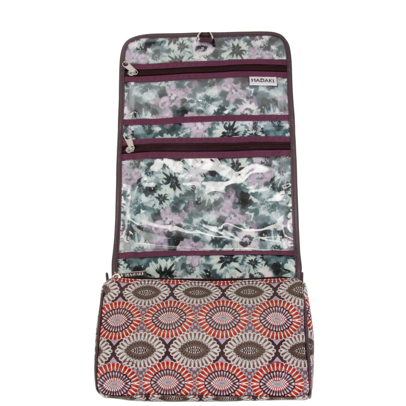 Hadaki Vegan Leather Toiletry Pod Roll Up Stripes