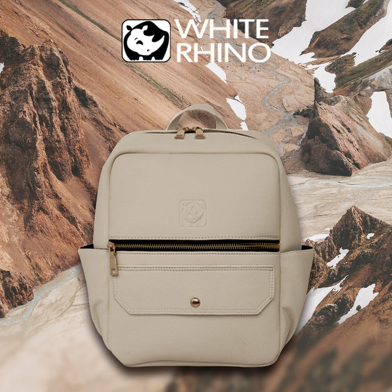 White Rhino -Marshmallow Brulee- Vegan Signature Backpack