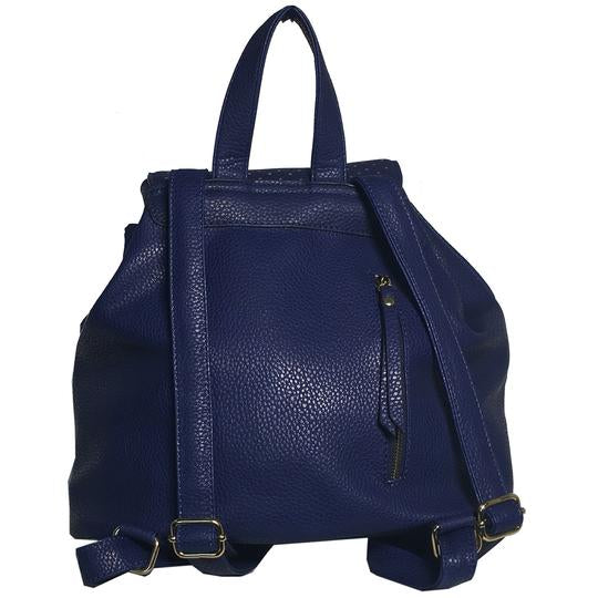Mechaly Women's Jamie Blue Vegan Leather Backpack
