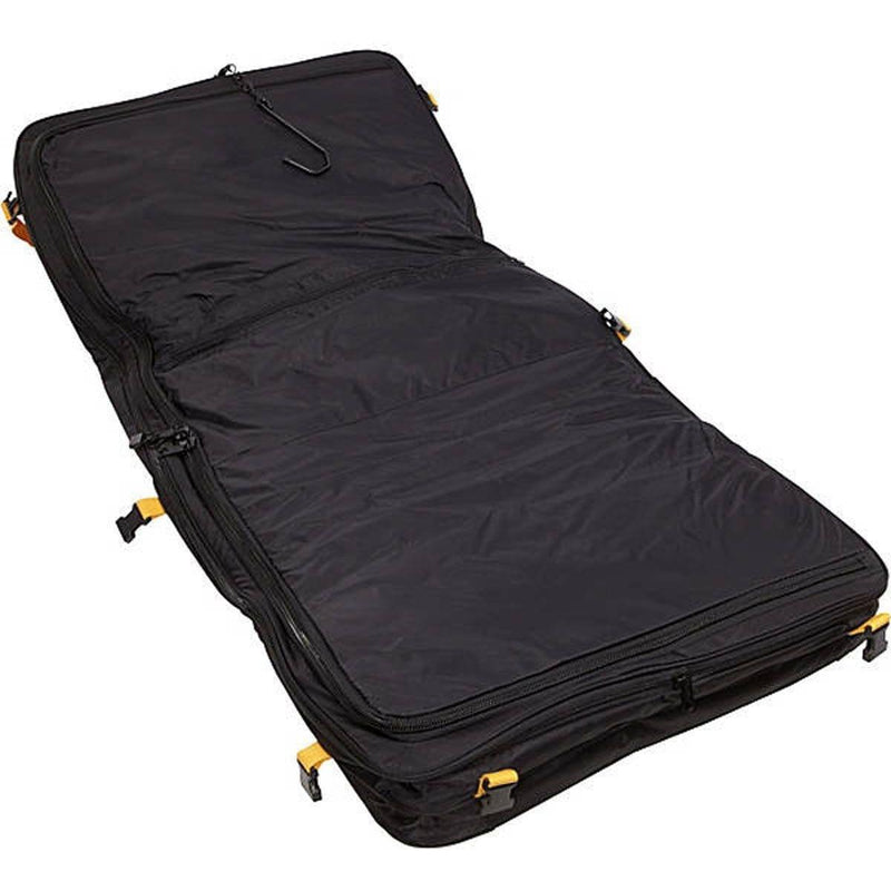 A. Saks Compact Expandable Deluxe Tri-Fold Carry On Garment Bag - Strong Suitcases-Vegan Luggage