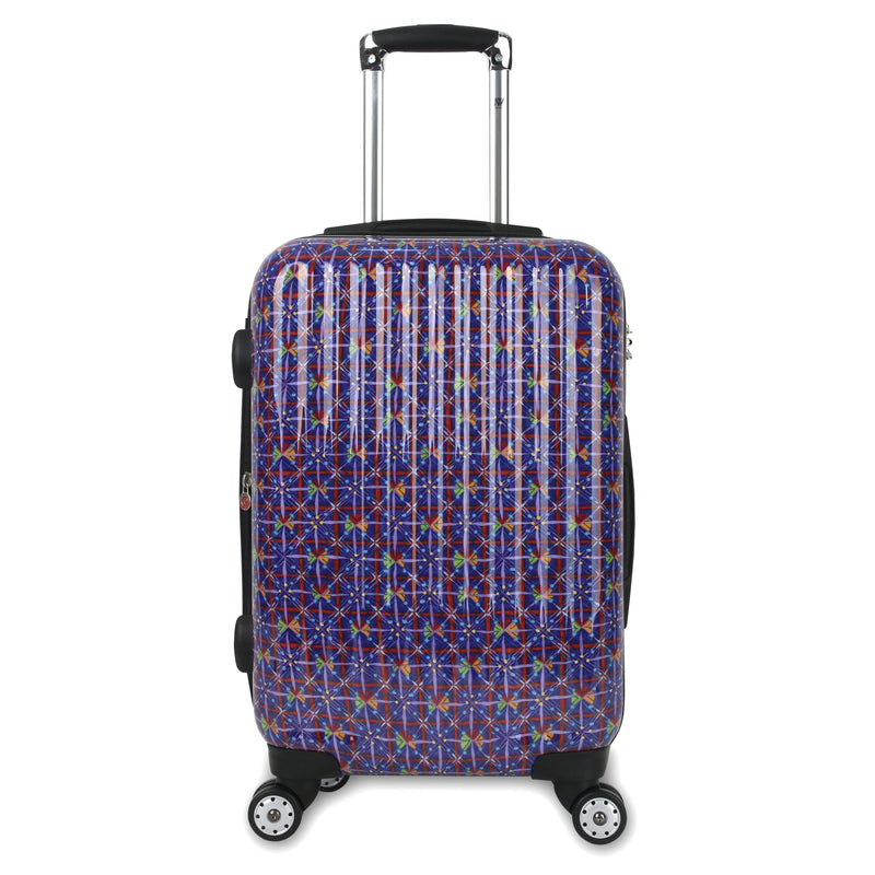 J World New York TITAN 24" Expandable Polycarbonate Luggage Carry on ART+Free Bag - Strong Suitcases-Vegan Luggage