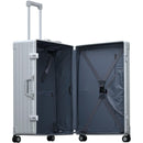 Aleon 26" Traveler with Suiter Aluminum Hardside Luggage (Platinum) Silver Free Shipping - Strong Suitcases-Vegan Luggage