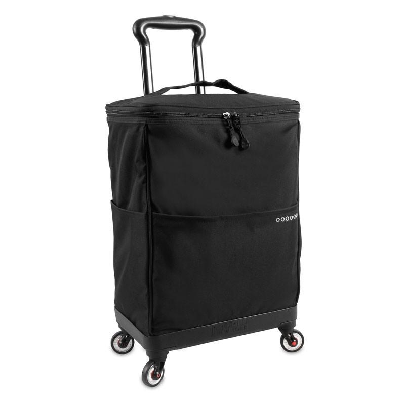 J World New York Shopper Rolling Tote Bag With 4 Spinner Wheels +Free Bag - Strong Suitcases-Vegan Luggage