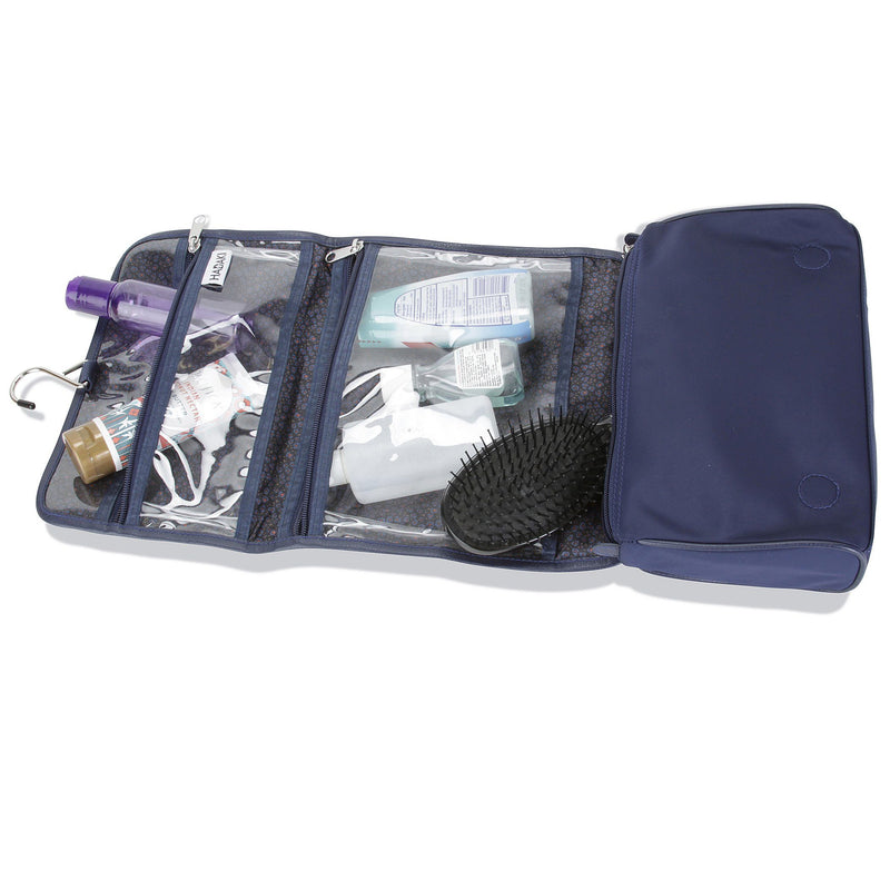 Hadaki Eco-friendly and Vegan Nylon Travel Hanging Toiletry Makeup Pod Roll-Up HDK874 - Strong Suitcases-Vegan Luggage