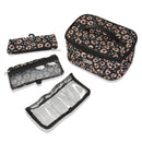 Hadaki Eco-friendly Vegan Leather Train Case Travel Organizer Cosmetic Case HDK913 - Strong Suitcases-Vegan Luggage