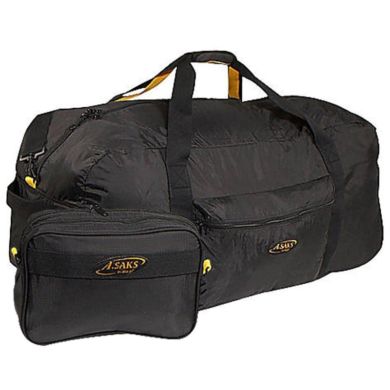 A. Saks XL 36” Long Lightweight Folding Duffel Bag With Pouch - Strong Suitcases-Vegan Luggage