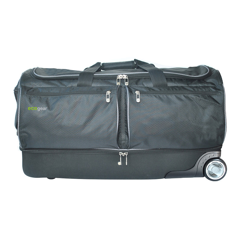 Ecogear 28" Wheeled Duffel with Garment Rack Converts into a Mini Closet+Free Bottle - Strong Suitcases-Vegan Luggage